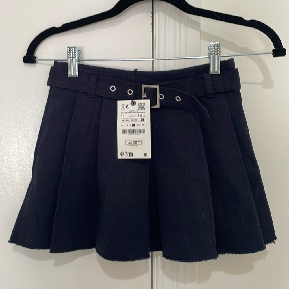 Zara girls pleated skirt